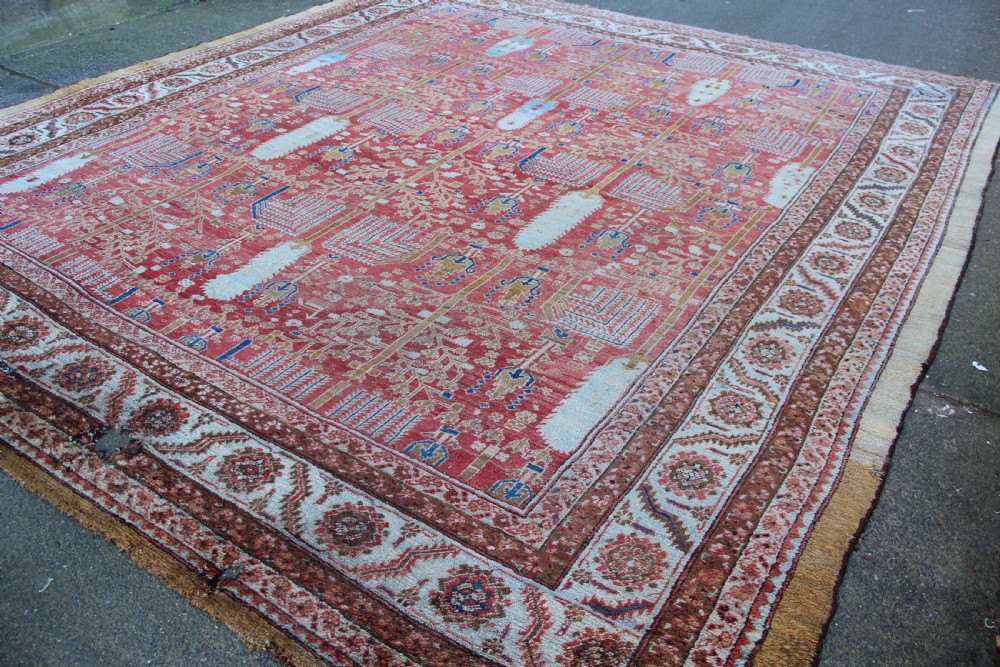 380 x 419cm Magnificent Bakshiash Carpet, Woollen Foundation View XII