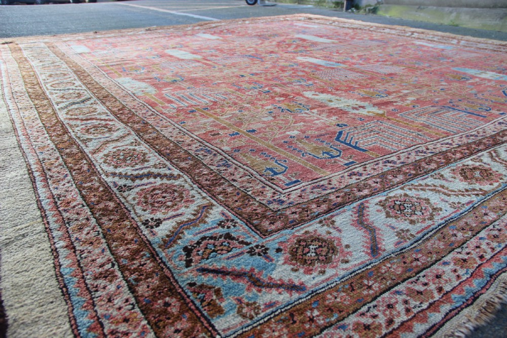 380 x 419cm Magnificent Bakshiash Carpet, Woollen Foundation View XVII