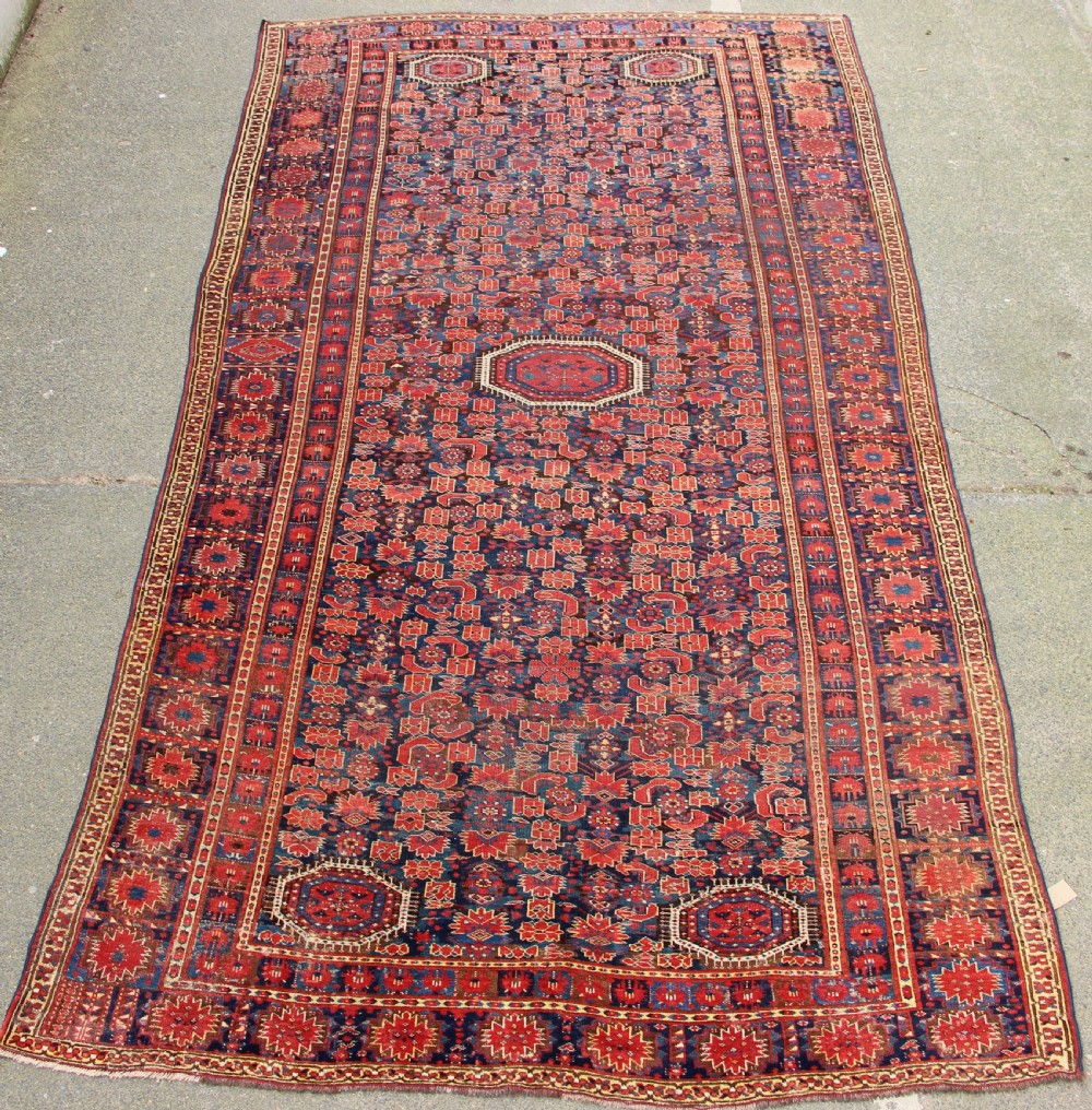 217 x 435cm Antique Beshir Turkoman Gallery Carpet
