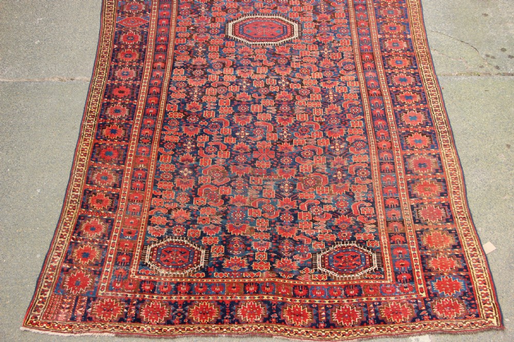 217 x 435cm Antique Beshir Turkoman Gallery Carpet View II