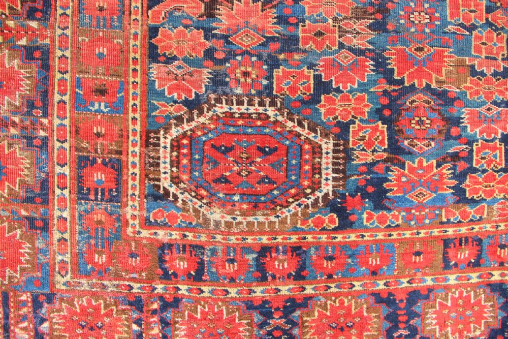 217 x 435cm Antique Beshir Turkoman Gallery Carpet View III