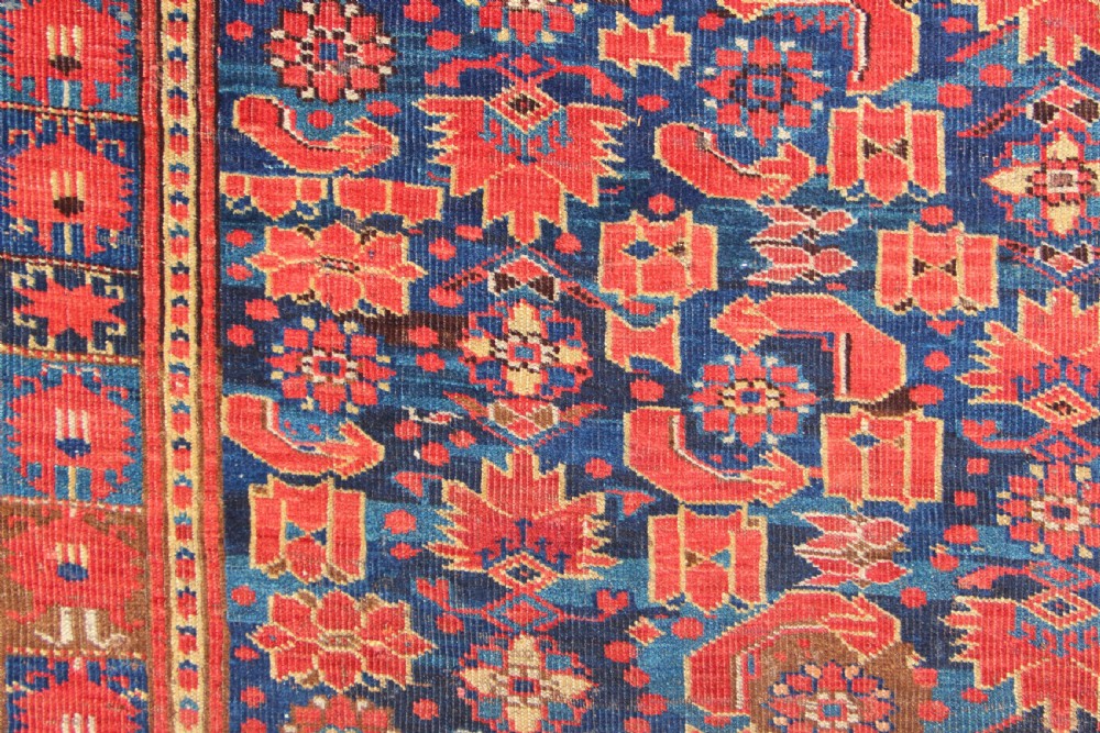 217 x 435cm Antique Beshir Turkoman Gallery Carpet View IV