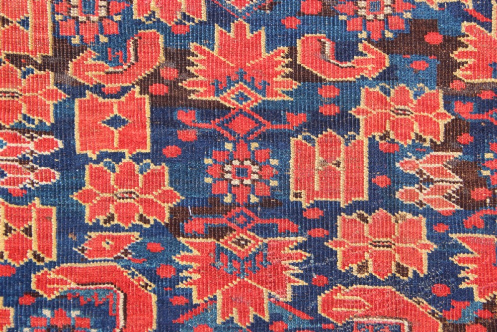 217 x 435cm Antique Beshir Turkoman Gallery Carpet View V