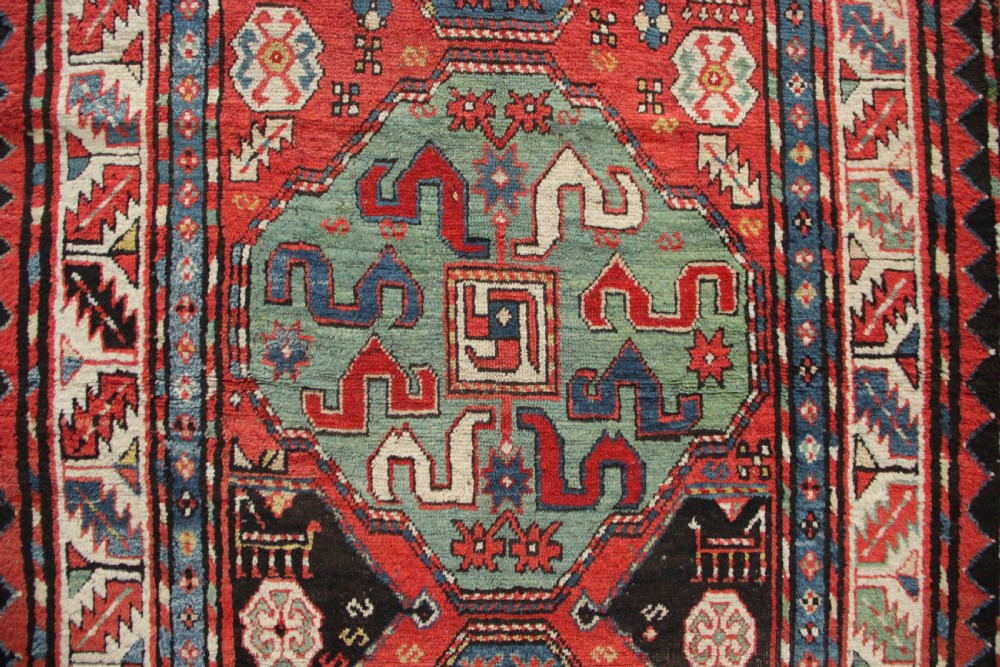 119 x 246cm Antique Cloudband Kazak, Caucasus View II