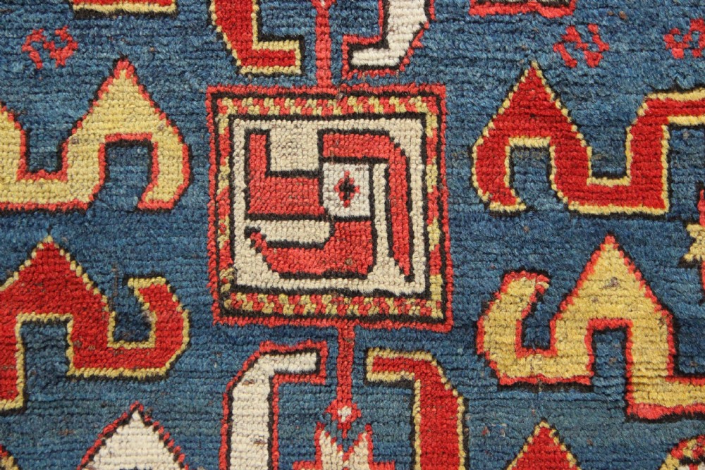 119 x 246cm Antique Cloudband Kazak, Caucasus View IV