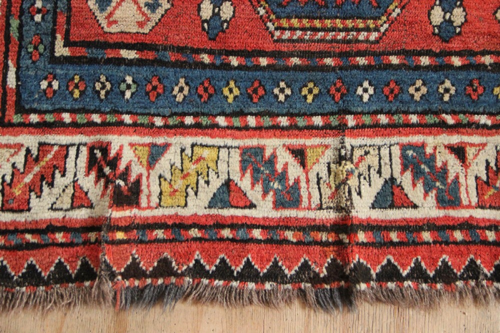 119 x 246cm Antique Cloudband Kazak, Caucasus View VI