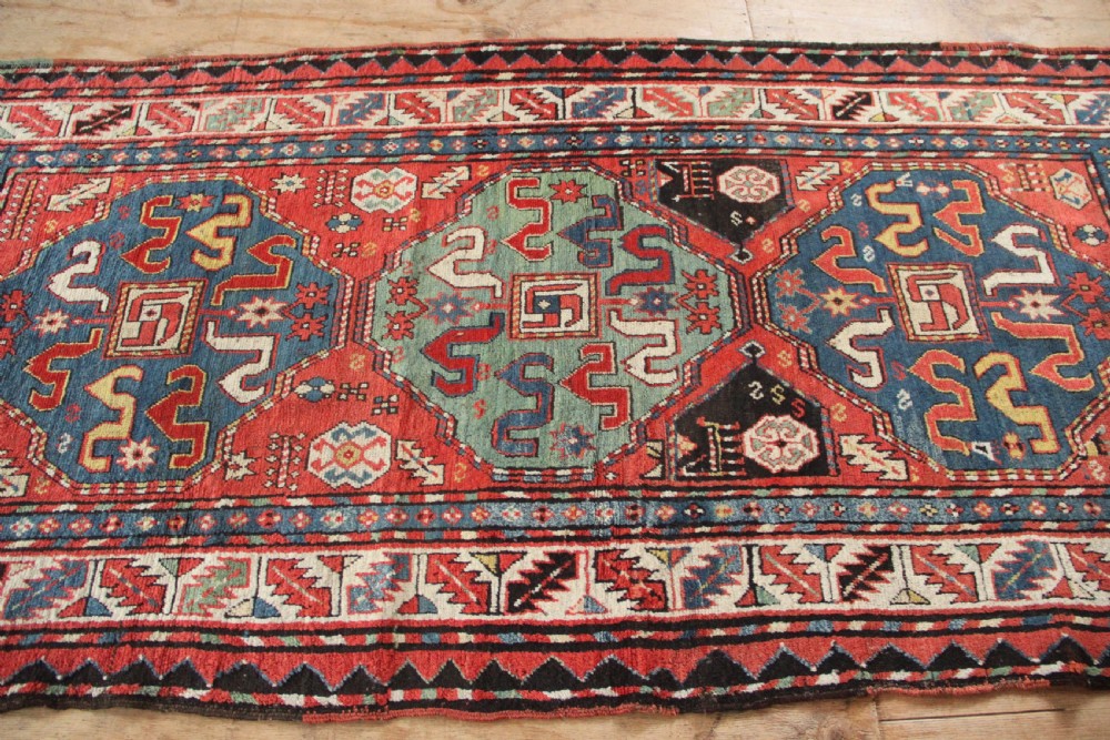 119 x 246cm Antique Cloudband Kazak, Caucasus View VIII