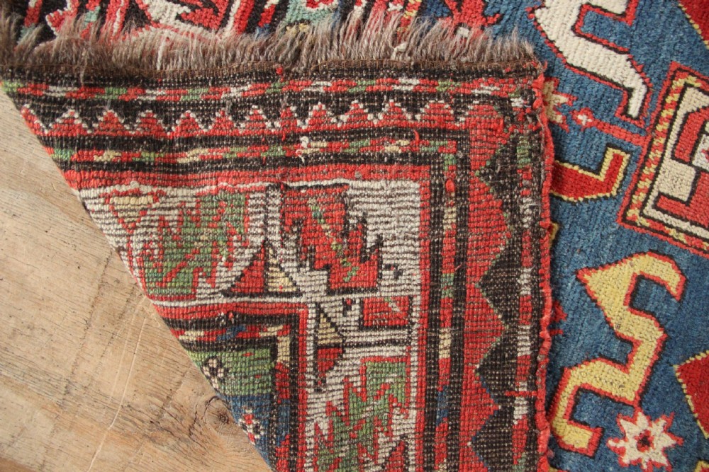 119 x 246cm Antique Cloudband Kazak, Caucasus View X