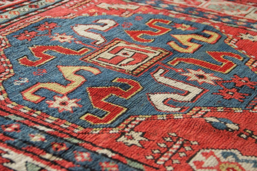 119 x 246cm Antique Cloudband Kazak, Caucasus View XII