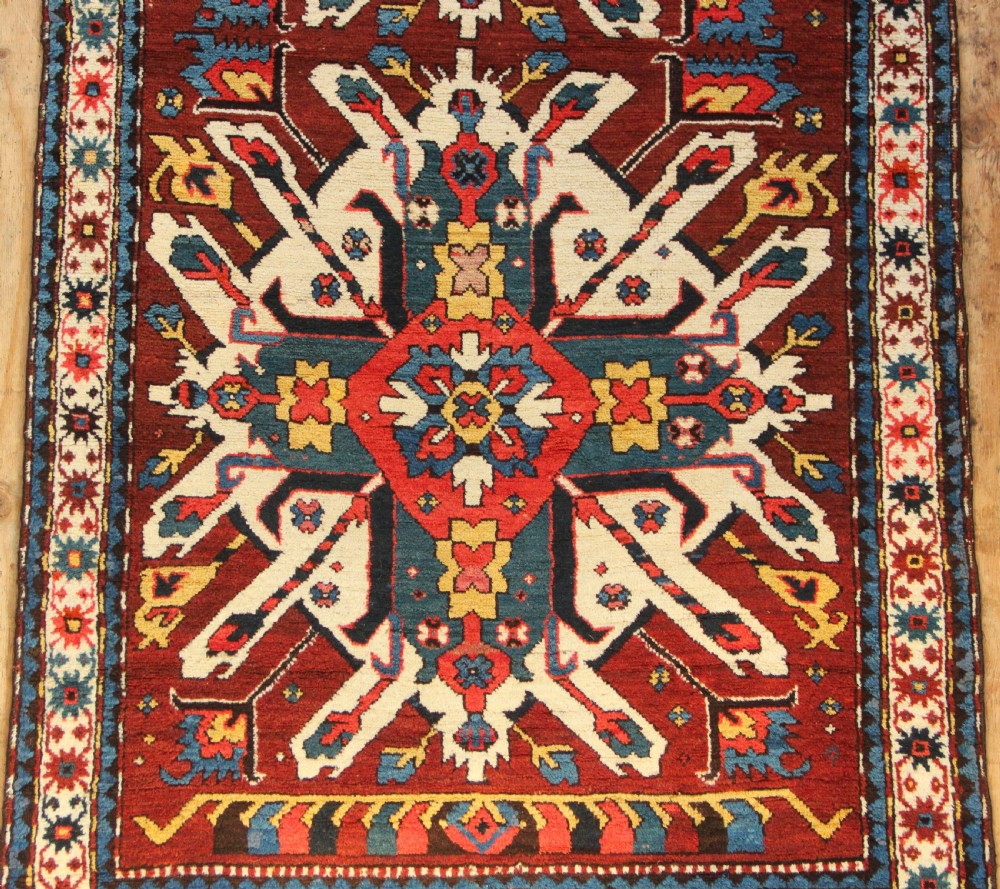 110 x 217cm Antique 'Eagle' Kazak View II
