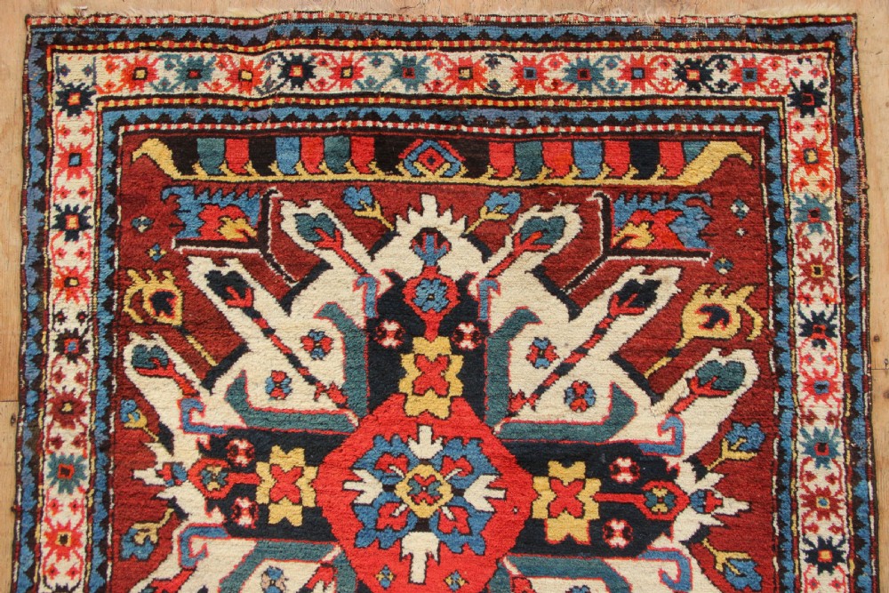 110 x 217cm Antique 'Eagle' Kazak View V