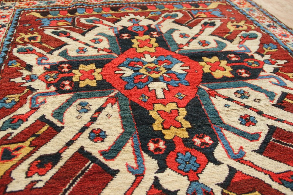 110 x 217cm Antique 'Eagle' Kazak View VI