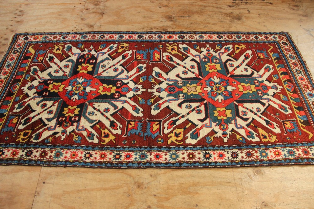 110 x 217cm Antique 'Eagle' Kazak View VIII