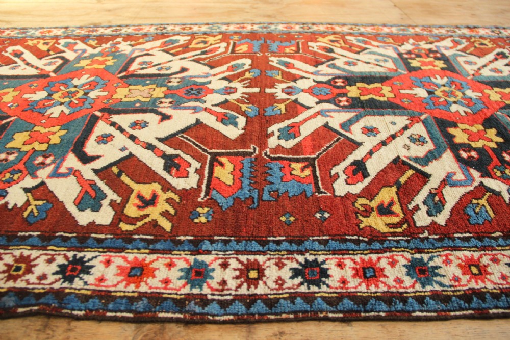 110 x 217cm Antique 'Eagle' Kazak View XI