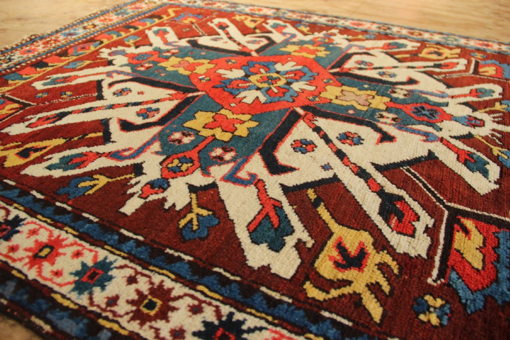 110 x 217cm Antique 'Eagle' Kazak View XII