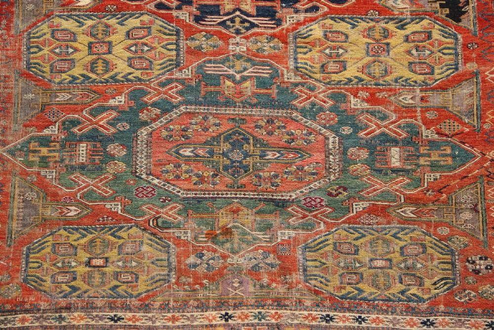 193 x 269cm 19th Century Caucasian Soumac View III