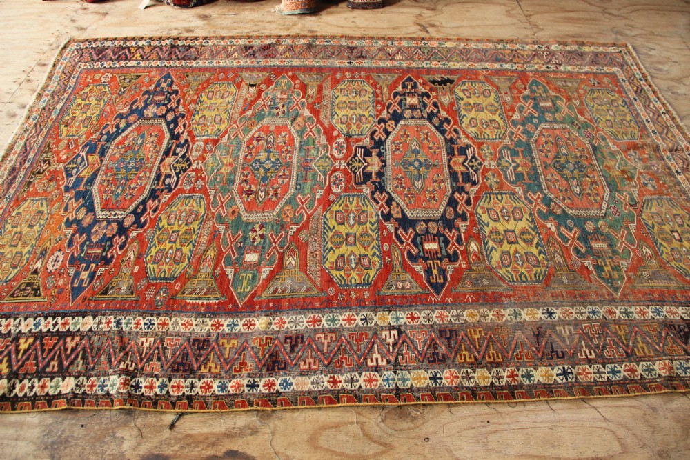 193 x 269cm 19th Century Caucasian Soumac View VI