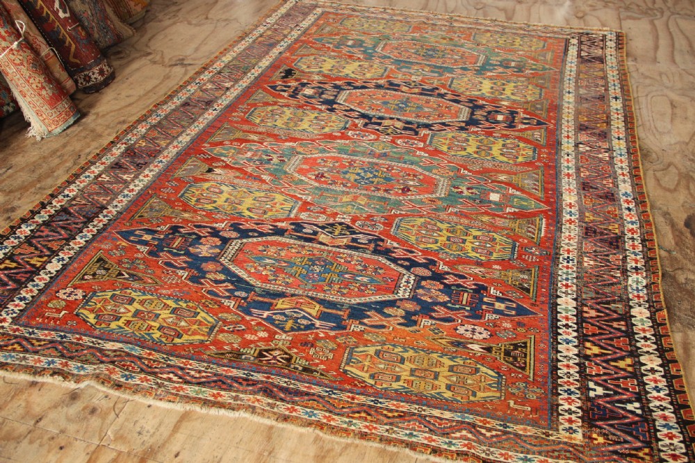193 x 269cm 19th Century Caucasian Soumac View VII
