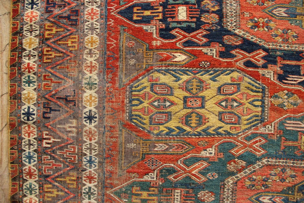 193 x 269cm 19th Century Caucasian Soumac View VIII