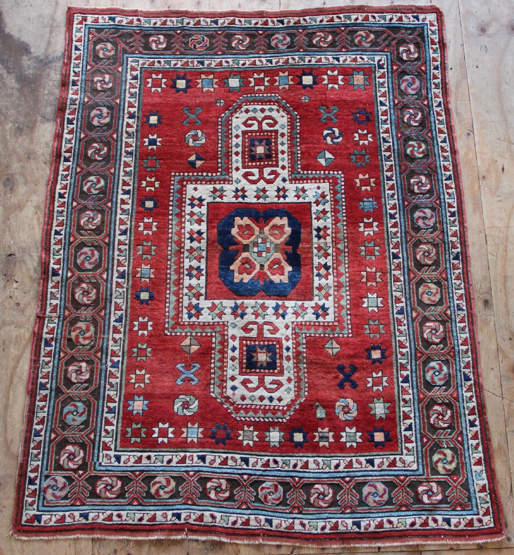 137 x 180cm Antique 'Sewan' Kazak, Caucasus