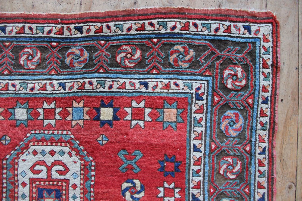 137 x 180cm Antique 'Sewan' Kazak, Caucasus View V