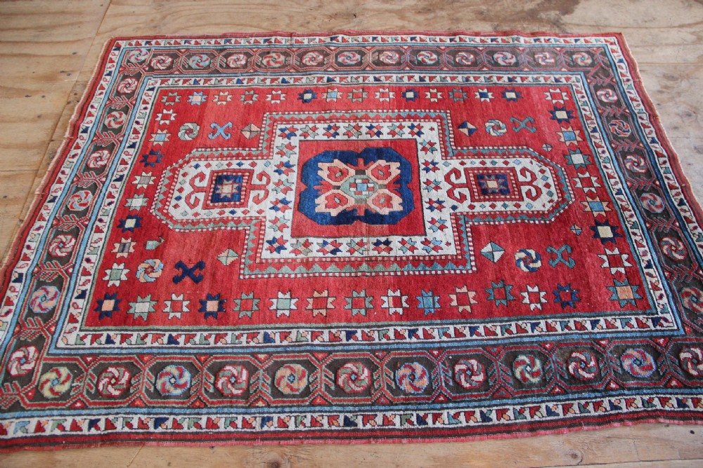 137 x 180cm Antique 'Sewan' Kazak, Caucasus View XII