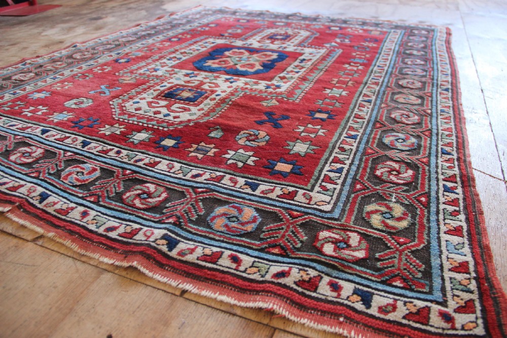 137 x 180cm Antique 'Sewan' Kazak, Caucasus View XIII