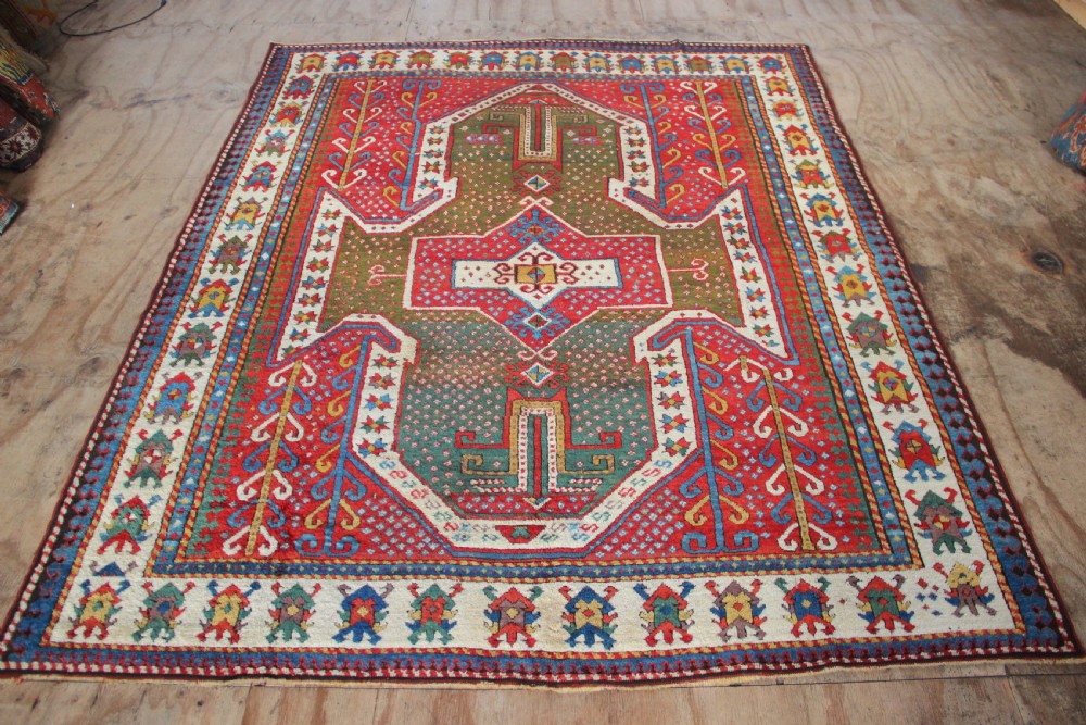 183 x 226cm Early 19th Century Sewan Kazak, The Caucasus View XI