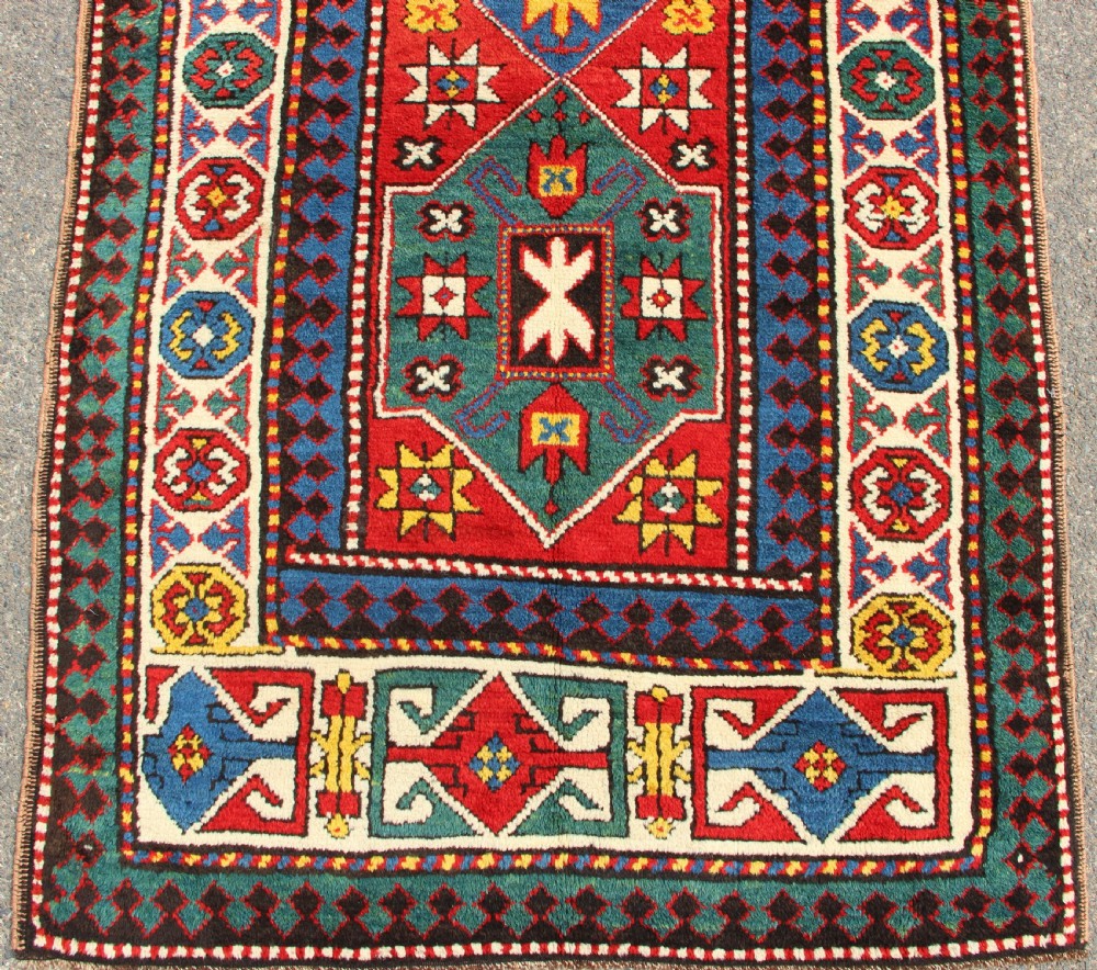 100 x 427cm Antique Kazak Runner View II