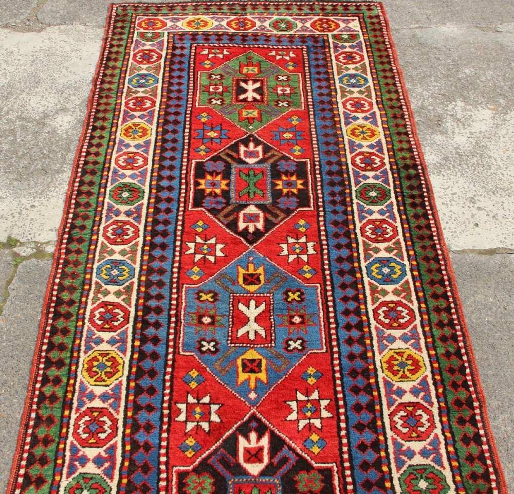 100 x 427cm Antique Kazak Runner View IV