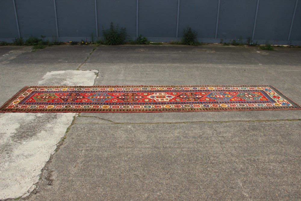 100 x 427cm Antique Kazak Runner View XI