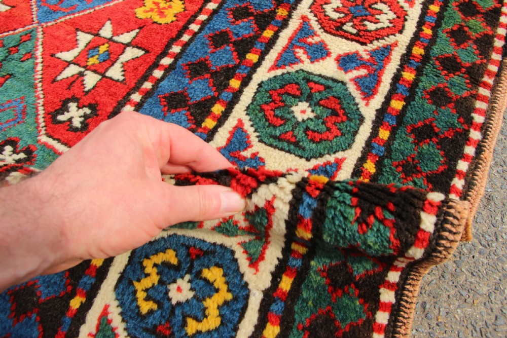 100 x 427cm Antique Kazak Runner View XVI