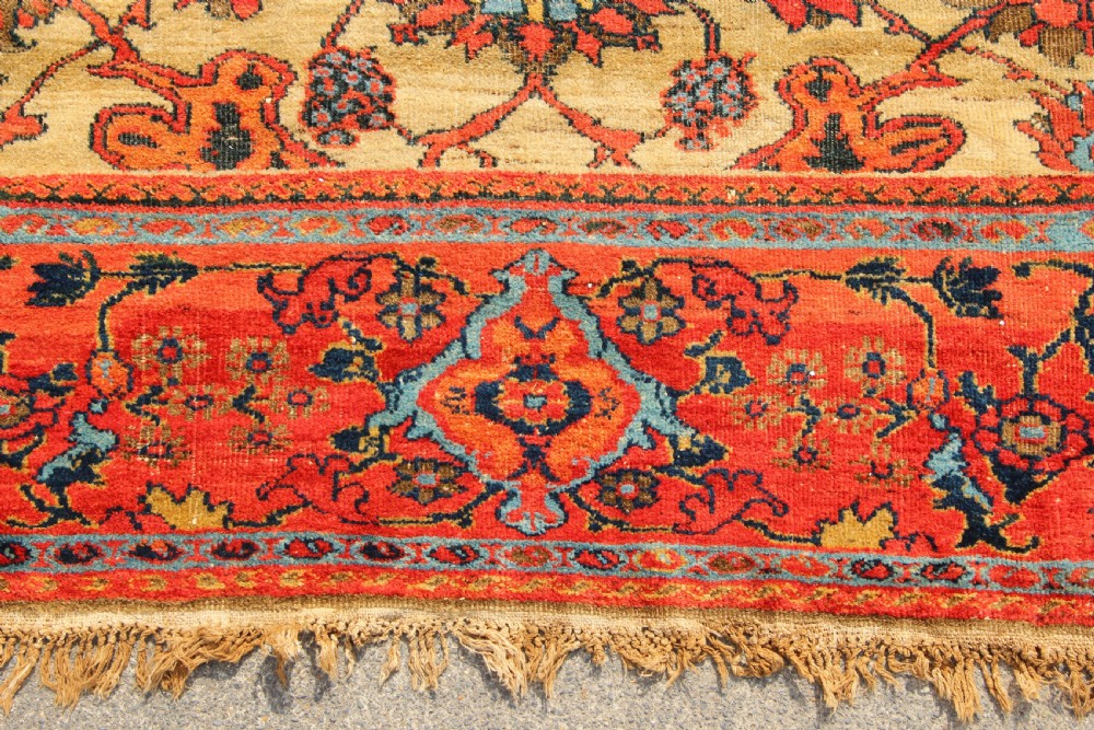 335 x 403cm Antique Fereghan Ziegler Carpet View III