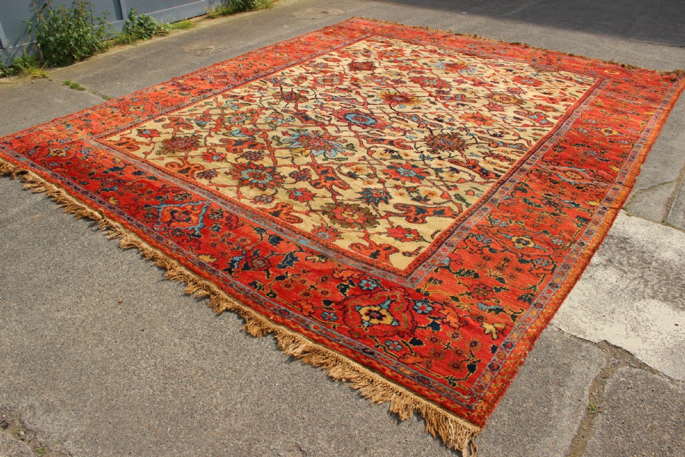 335 x 403cm Antique Fereghan Ziegler Carpet View XIV