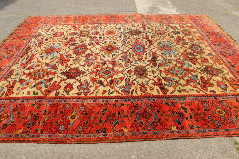 335 x 403cm Antique Fereghan Ziegler Carpet View XVI