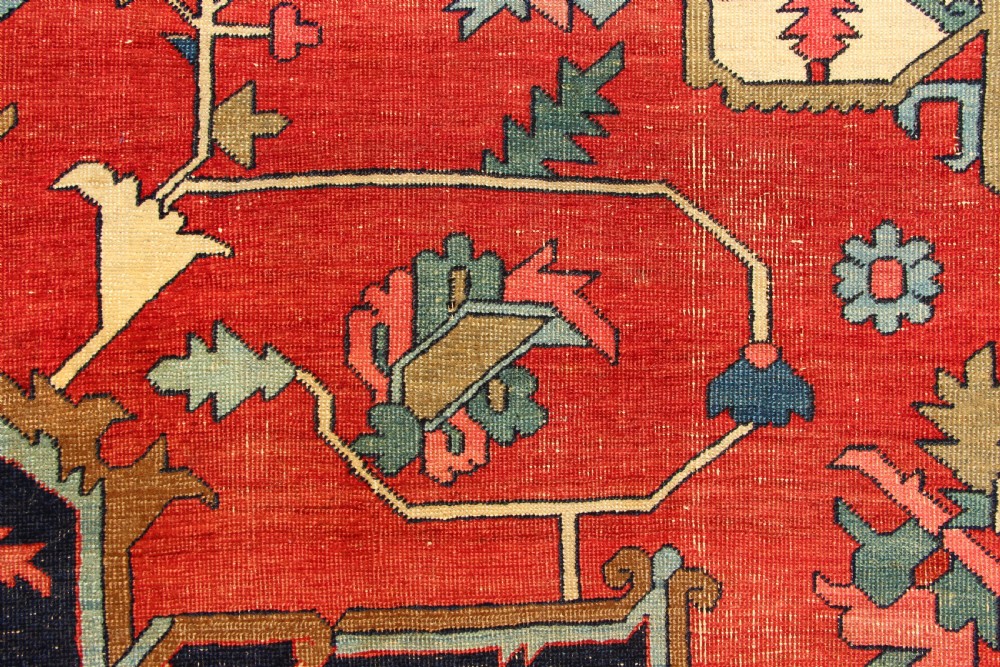 283 x 391cm Antique Fine 'Serapi' Heriz Carpet View XVII