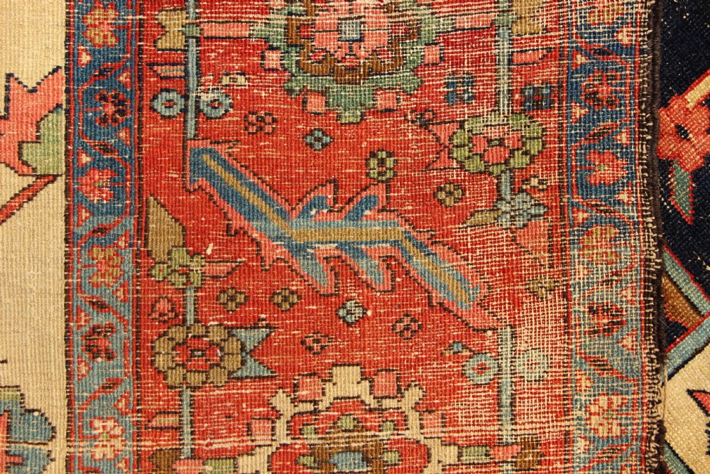 283 x 391cm Antique Fine 'Serapi' Heriz Carpet View XX