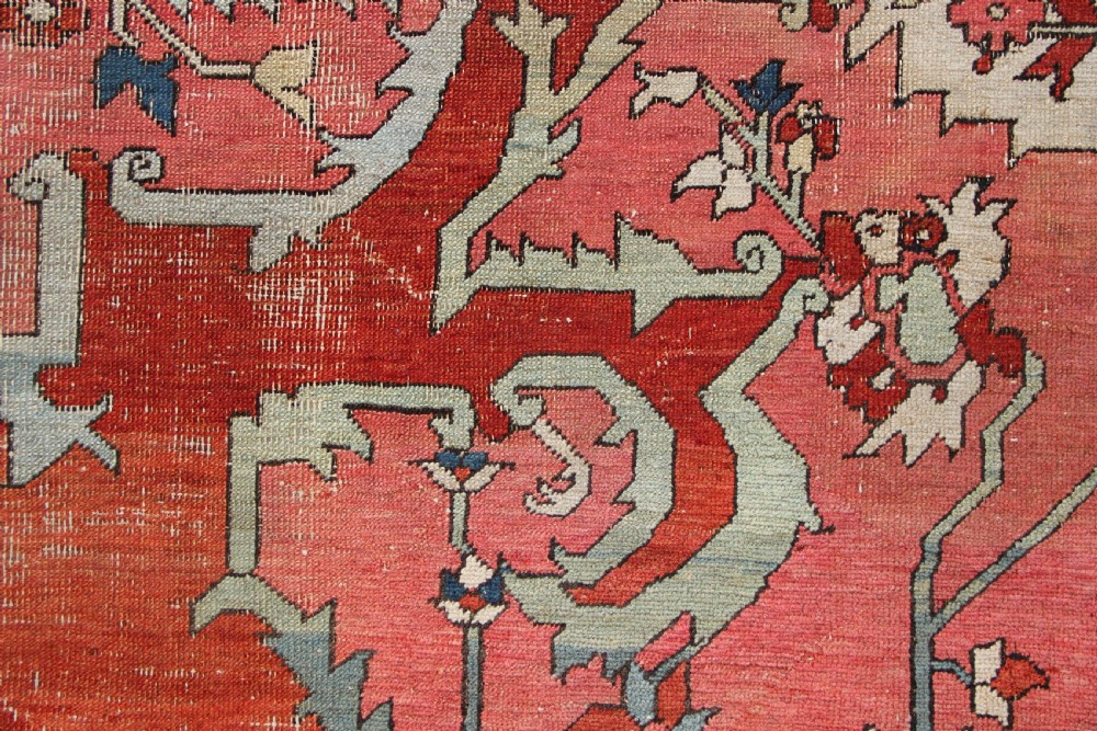 281 x 373cm Antique Serapi Carpet View XV