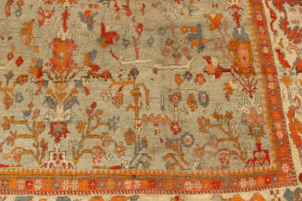 373 x 422cm Antique Oushak or Ushak Carpet View IV