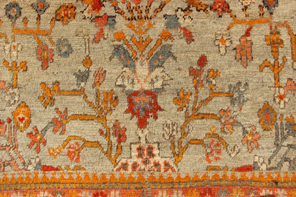 373 x 422cm Antique Oushak or Ushak Carpet View V