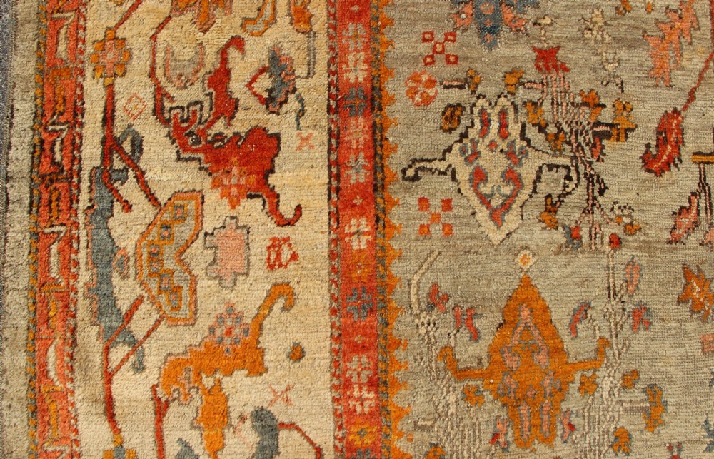 373 x 422cm Antique Oushak or Ushak Carpet View VI