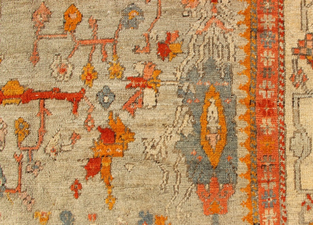373 x 422cm Antique Oushak or Ushak Carpet View VIII