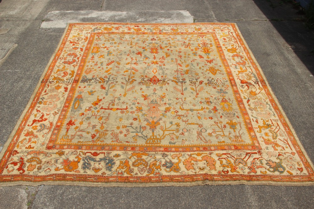 373 x 422cm Antique Oushak or Ushak Carpet View XIV