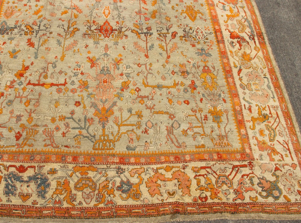 373 x 422cm Antique Oushak or Ushak Carpet View XV