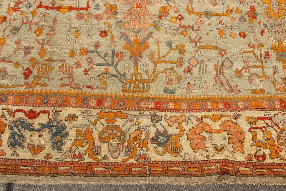 373 x 422cm Antique Oushak or Ushak Carpet View XVI
