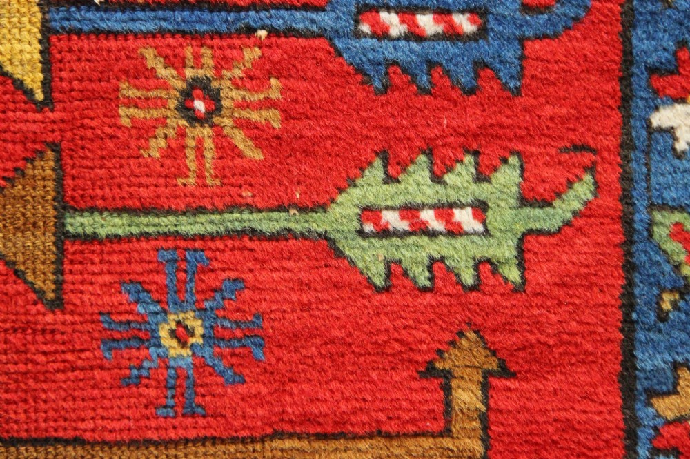 103 x 343cm Fine Antique Heriz Area Runner View IX
