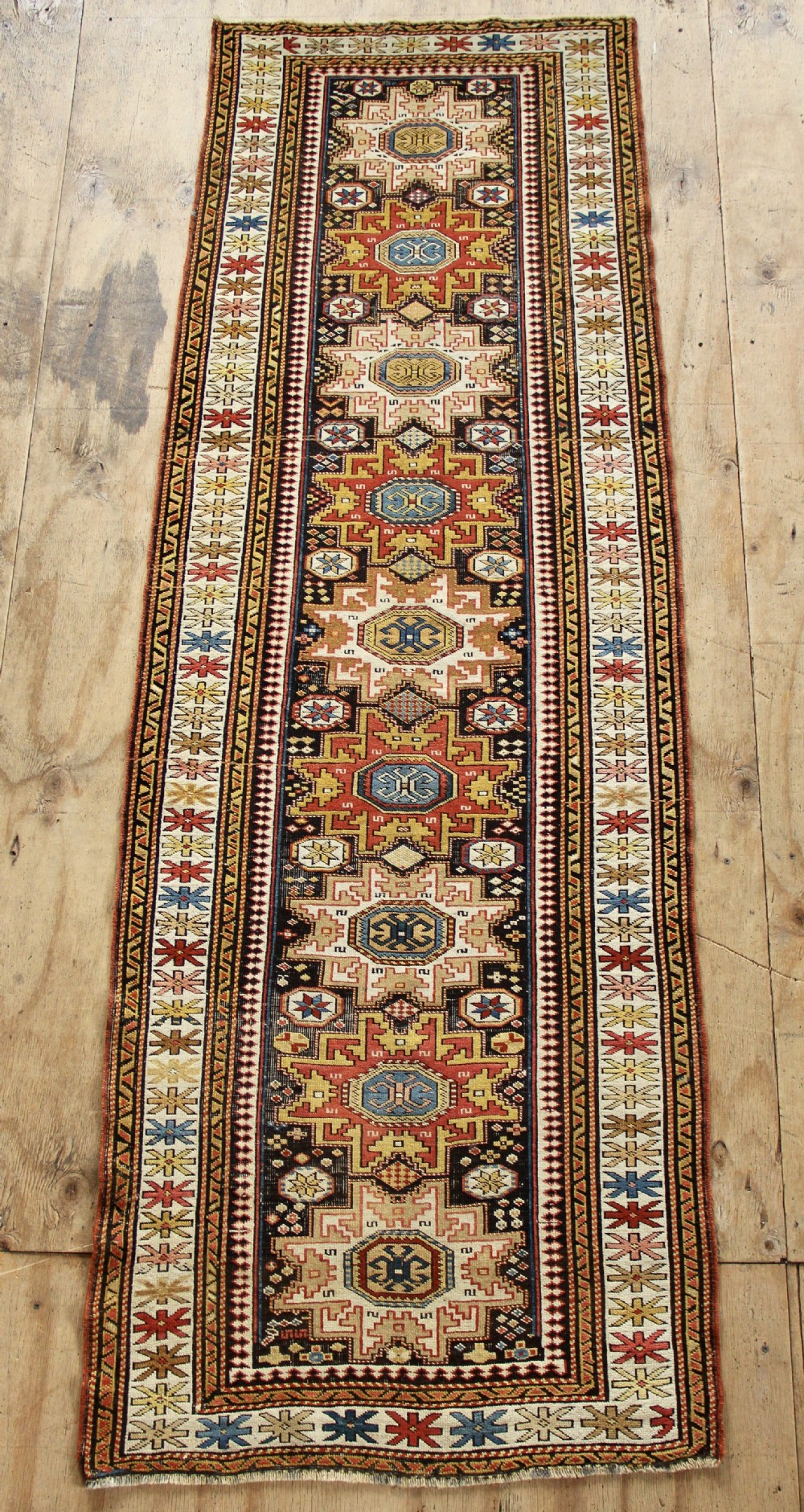 89 x 263cm Fine & Narrow Antique Caucasian Kuba Runner