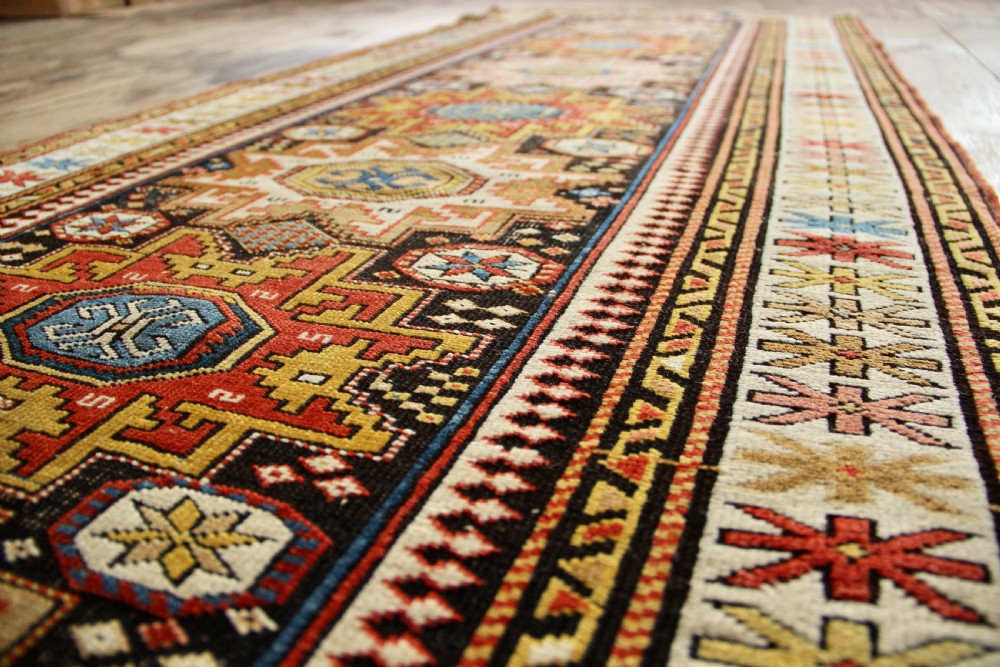 89 x 263cm Fine & Narrow Antique Caucasian Kuba Runner View III