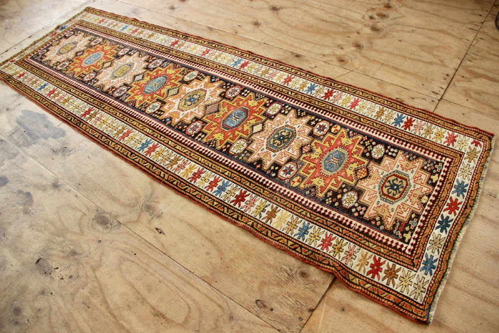 89 x 263cm Fine & Narrow Antique Caucasian Kuba Runner View VI