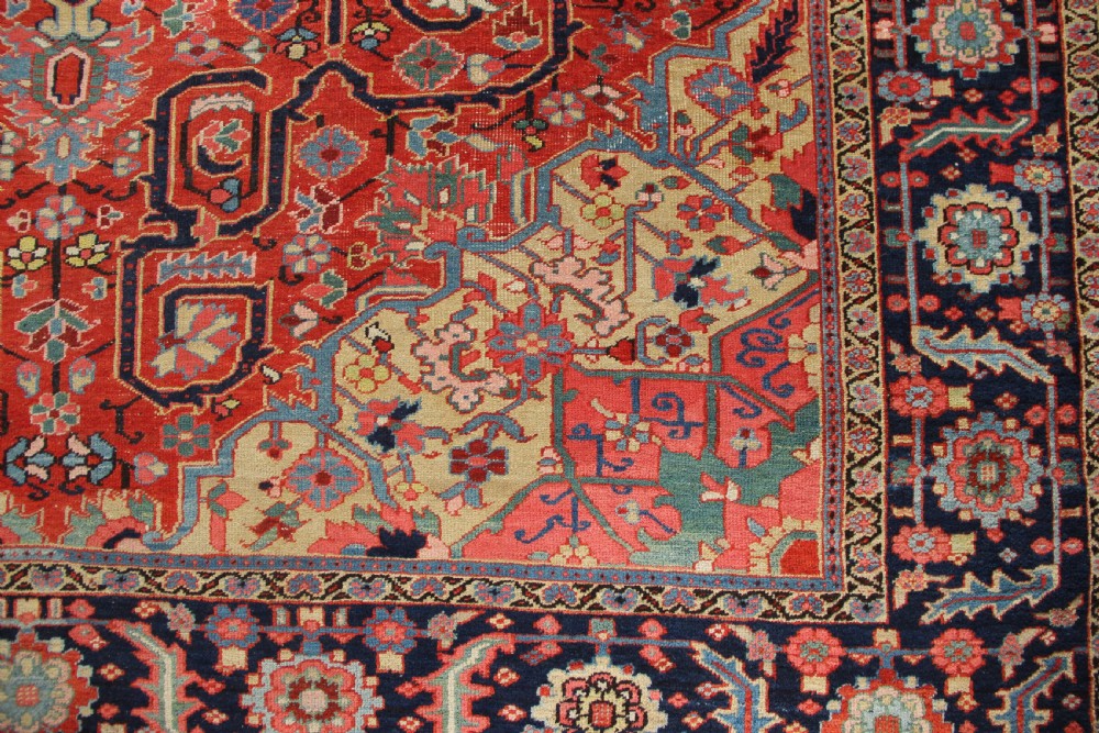 282 x 379cm Antique Heriz Carpet View III